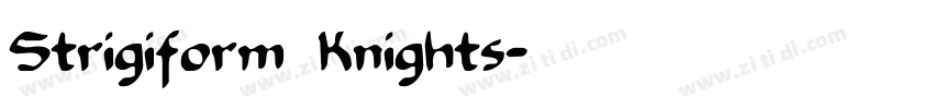 Strigiform Knights字体转换